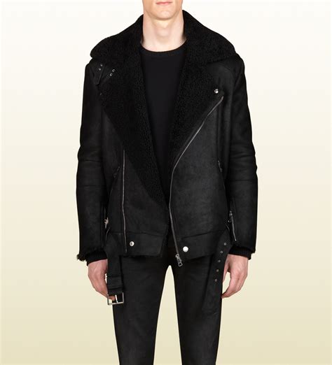 gucci sherpa men|Gucci men's jacket.